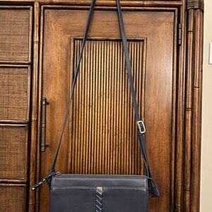 BRIGHTON CROSS BODY BAG - BLUE - GENTLY USED.